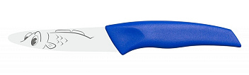 Нож для чистки овощей  90/200 мм. синий KIDS Icel /1/6/