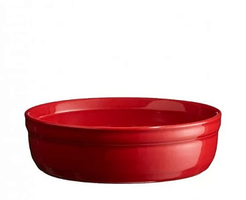 Форма для запекания и подачи 150 мл. d=120 мм. h=35 мм. красная керам Emile Henry /1/6/ ВДОХНОВЕНИЕ