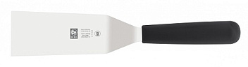 Лопатка 33 см. изогнутая раб. часть 16,5*7,5 см. нерж. с пластик. ручкой, черная Icel /1/6/