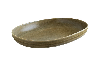Блюдо овальное 310*240 мм. 987 мл. с бортом Терра, форма Потт Bonna /1/6/ ВДОХНОВЕНИЕ