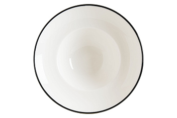Тарелка d=270 мм. глубокая 450 мл. h=56 мм. Линеа Черный, форма Гурмэ Bonna /1/6/408/