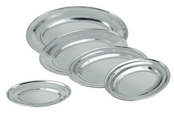 Блюдо овальное нерж. 35*25 см. MGsteel /1/72/