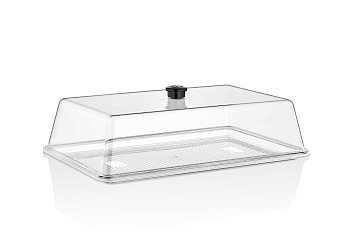 Поднос для подачи 41*26 см. поликарбонат, прозрачный (крышка 76835) GP /1/24/