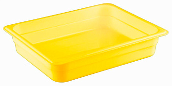 Гастроемкость 1/2 h= 65 мм. 3,8 л. п/п желтая /1/14/