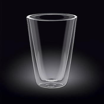 Стакан 500 мл. d=100 мм. h=153 мм. с двойными стенками Термостекло Wilmax /1/48/