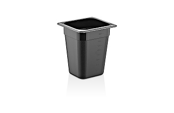 Гастроемкость 1/6 h=200 мм. 2,5 л. п/п черная GP /1/36/