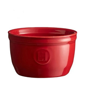 Форма для запекания  150 мл. d=86 мм. h=55 мм. (рамекин) красная керам Emile Henry /1/6/