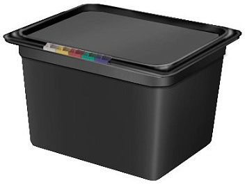 Гастроемкость 1/2 h=200 мм. 325*265 мм. 11,7 л. п/п черная  /1/6/