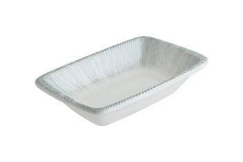 Соусник 100 мл. 140*85 мм. h=30 мм. касалетка Ирис Серый, форма Мув Bonna /1/12/3168/