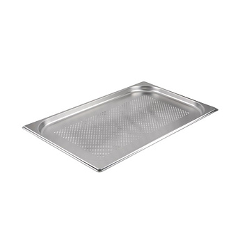 Гастроемкость 1/1 h= 20 мм. 2,5 л. нерж.перфорир. d=4 мм. MGsteel /1/6/