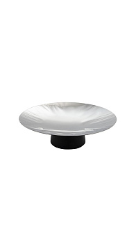 Подставка сервировочная 36 см. h=7 см. нерж. на дерев. ножке Abert /1/ ВДОХНОВЕНИЕ