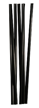 Трубочки кокт. 0,8*24 см. 250 шт/уп. прямые черные Милк /1/23/ АКЦИЯ
