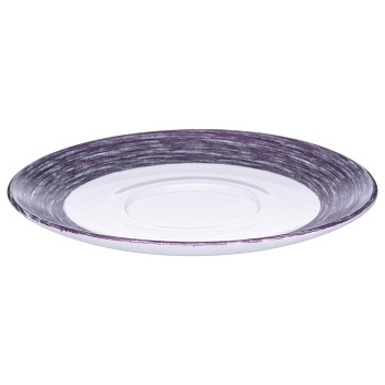 Блюдце d=140 мм. сиреневый край Браш (чашка 53497) /1/6/48/