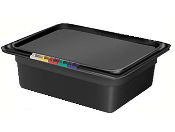 Гастроемкость 1/2 h=100 мм. 325*265 мм. 6 л. п/п черная  /1/12/