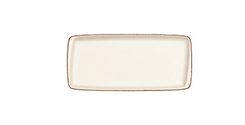 Блюдо прямоуг. 340*160 мм. Ретро коричневый край, форма Мув Bonna /1/12/696/
