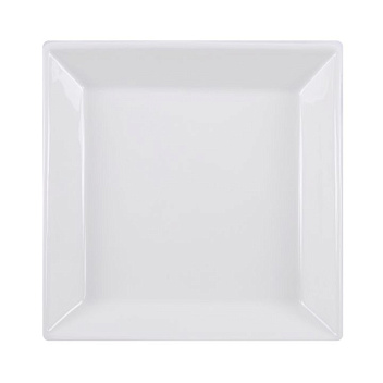 Тарелка квадр. 110*110 мм. Белый Ариан /1/12/