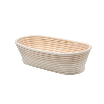 Форма для расстойки теста 250*140 мм. h=75 мм. овальная, из лозы (ротанга) MGprof/1/