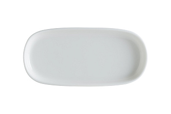 Блюдо овальное 140*65 мм. Белый, форма Хюгге Bonna /1/12/5856/