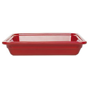 Гастроемкость 2/3 h= 65 мм. 3,3 л. красная керам Emile Henry /1/2/160/ ТП