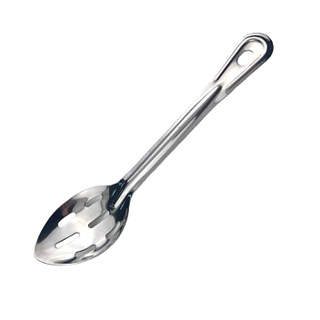 Ложка гарнирная 28,6 см., L ручки 19 см. овальная перфор. нерж. MGsteel /1/144/ АКЦИЯ