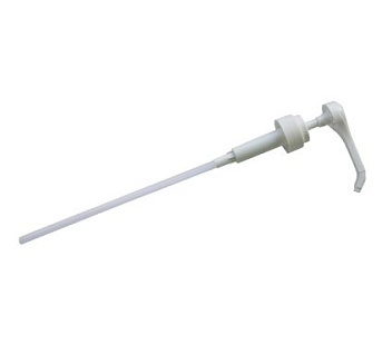 Дозатор помпа  5 мл. d=31 мм. L=39 см. для напитков, сиропов, соусов универсальный, белый MGprof /1/