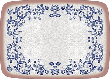 Блюдо прямоуг. 230*160 мм. Виенто, форма Мув Bonna /1/12/1260