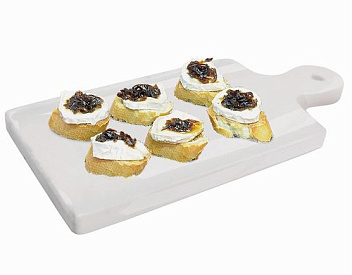 Блюдо для подачи прямоуг. 16*10 см. с ручкой фарфор VB /1/6/12/ АКЦИЯ