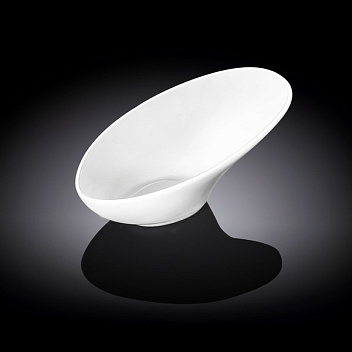 Салатник для комплимента 50 мл. 115*70 мм. h=25/55 мм. скошенный край Wilmax /6/72/