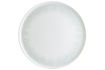 Блюдо для пиццы d=320 мм. Ирис Серый, форма Гурмэ Bonna /1/6/348/ ВДОХНОВЕНИЕ