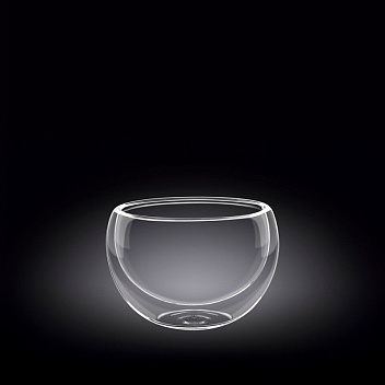 Салатник d =85 мм. 250 мл. h=75 мм. с двойными стенками Термостекло Wilmax /6/96/