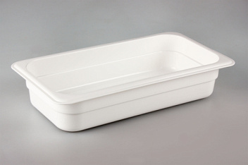 Гастроемкость 1/3 h= 65 мм. 325*176 мм. 2,4 л. п/п белая /1/7/