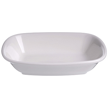 Салатник 170*115 мм. 275 мл. h=40 мм. касалетка Белый, форма Гурмэ Bonna /1/12/1680/