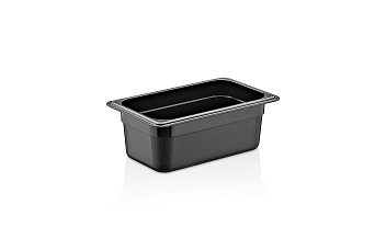 Гастроемкость 1/4 h=100 мм. 2 л. п/п черная GP /1/24/