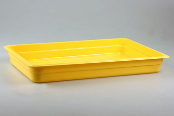 Гастроемкость 1/1 h= 65 мм. 530*325 мм. 8,5 л. п/п желтая /1/7/