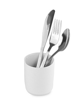 Подставка для столовых приборов (стакан) d=73 мм. h=85 мм. /1/