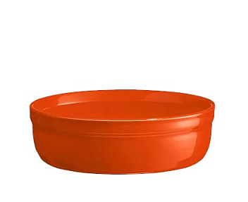 Форма для запекания и подачи 150 мл. d=120 мм. h=35 мм. оранжевая керам Emile Henry /1/6/ ВДОХНОВЕНИЕ