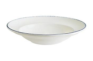 Тарелка d=270 мм. глубокая 450 мл. h=56 мм. Ретро синий край, форма Гурмэ Bonna /1/6/408/