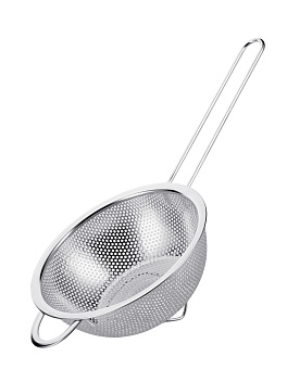 Дуршлаг d=160 мм. 1 л. h=80 мм. нерж. с длинной ручкой /1/60/