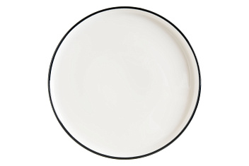 Тарелка d=250 мм. Линеа Черный, форма Хюгге Bonna /1/6/