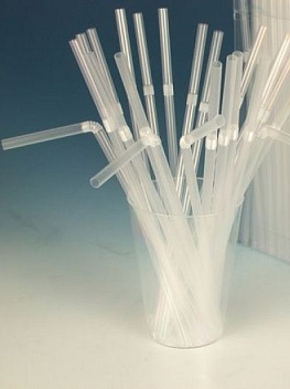 Трубочки кокт. 0,5*21 см. 1000 шт/уп. гофрир. прозрачные /1/12/