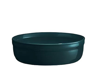 Форма для запекания и подачи 150 мл. d=120 мм. h=35 мм. синяя керам Emile Henry /1/6/ ВДОХНОВЕНИЕ