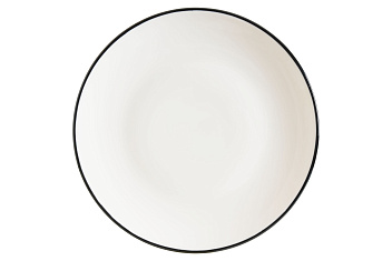 Тарелка d=170 мм. Линеа Черный, форма Гурмэ Bonna /1/12/1728/