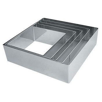 Форма кондитерская "Квадрат"  8*8*4 см. нерж. MGsteel /1/96/