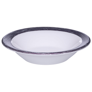 Блюдце d=120 мм. 110 мл. для десерта глубокое сиреневый край Браш /1/6/36/