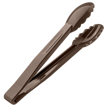 Щипцы универсальные 24 см. коричневые поликарбонат (до +120°C) MGprof /1/20/ АКЦИЯ
