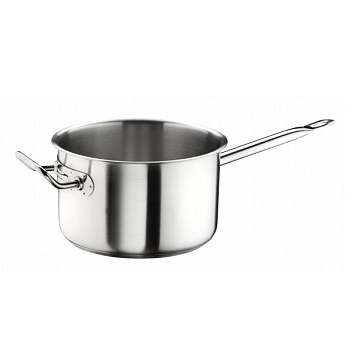 Сотейник  6,25 л. нерж. d=24 см. h=15 см. б/кр (индукция) с 2 ручками Мастер Pinti /1/