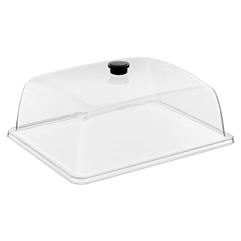 Крышка для гастроем., подносов 1/2 32,5*26,5 см. h=12,5 см. поликарбонат, прозрачная GP/1/12/