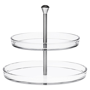 Этажерка 2-х ярусная d=22/27 см. h=23 см. Палладио Borgonovo /1/4/32/160/