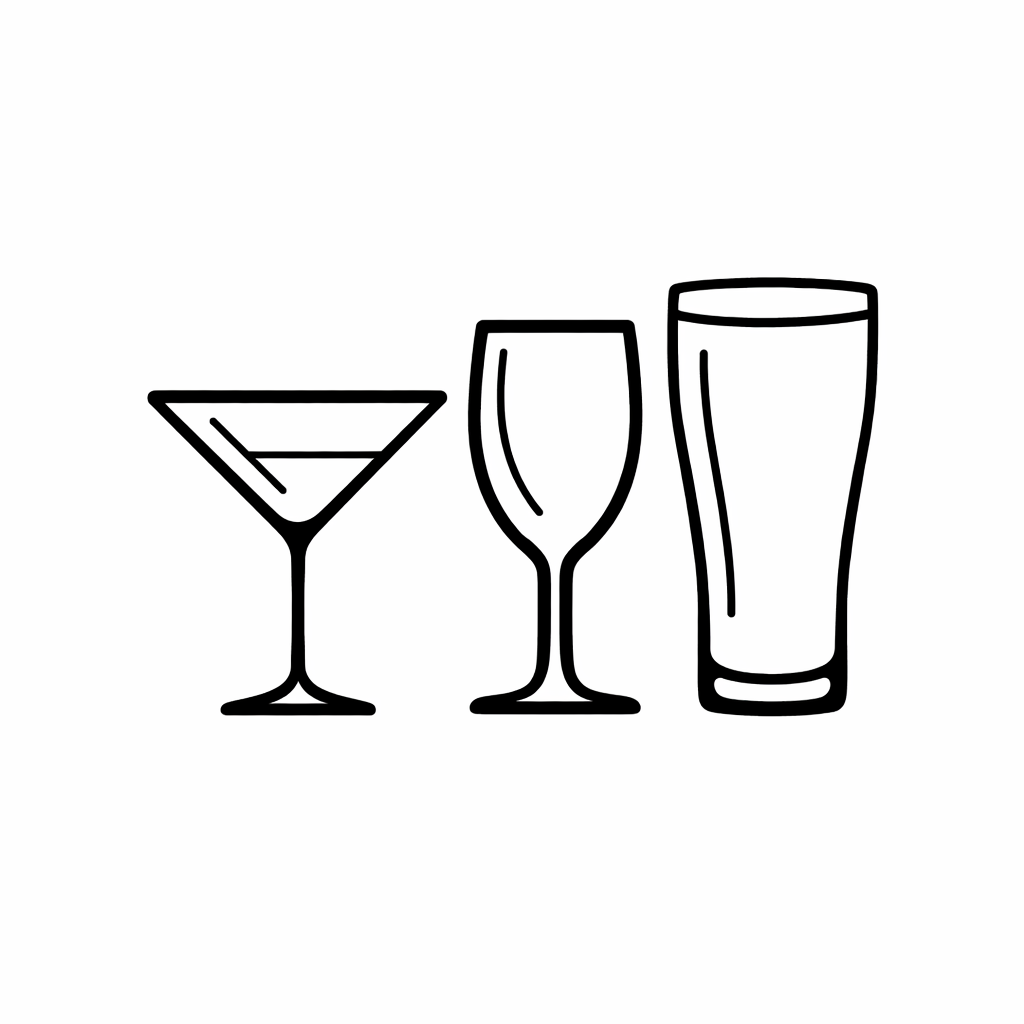 Бокалы и барное стекло